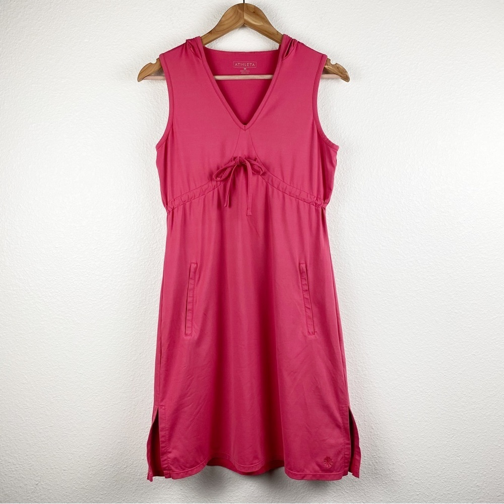 Athleta Pink Hooded Sun Protective Dress Size XS